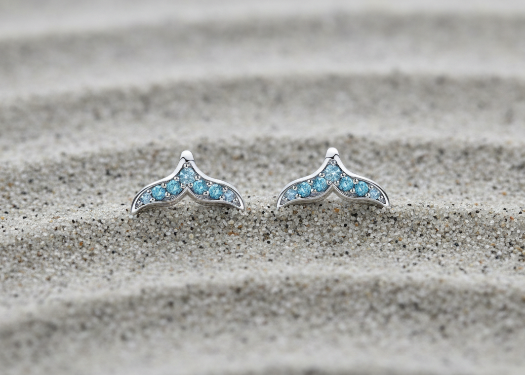 Whale Fluke Earrings