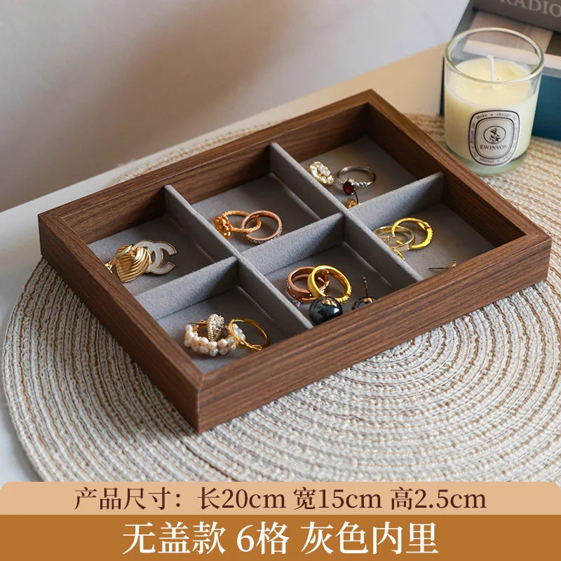 Walnut Jewellery Organiser