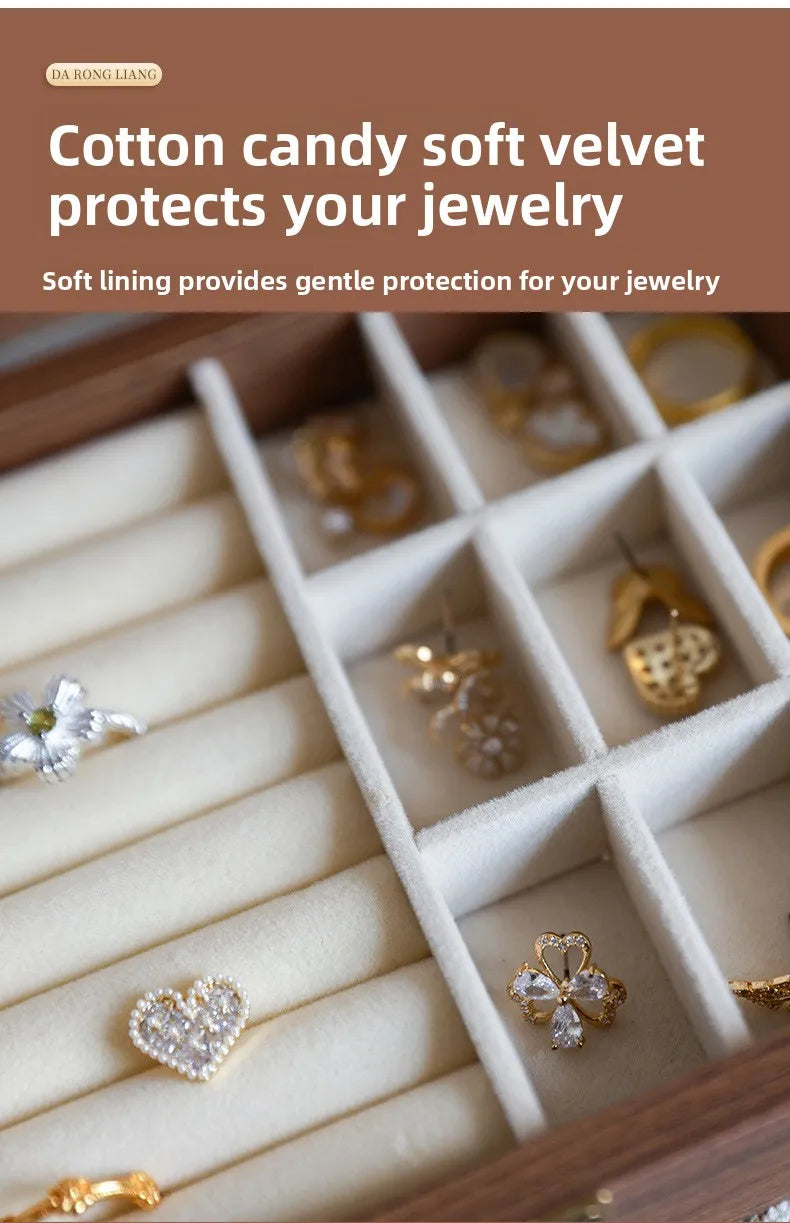 Walnut Jewellery Organiser