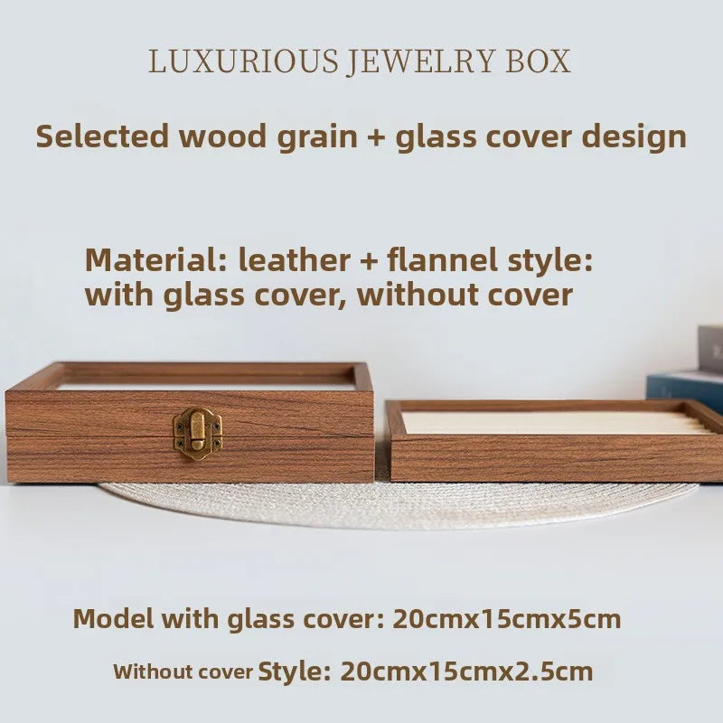 Walnut Jewellery Organiser
