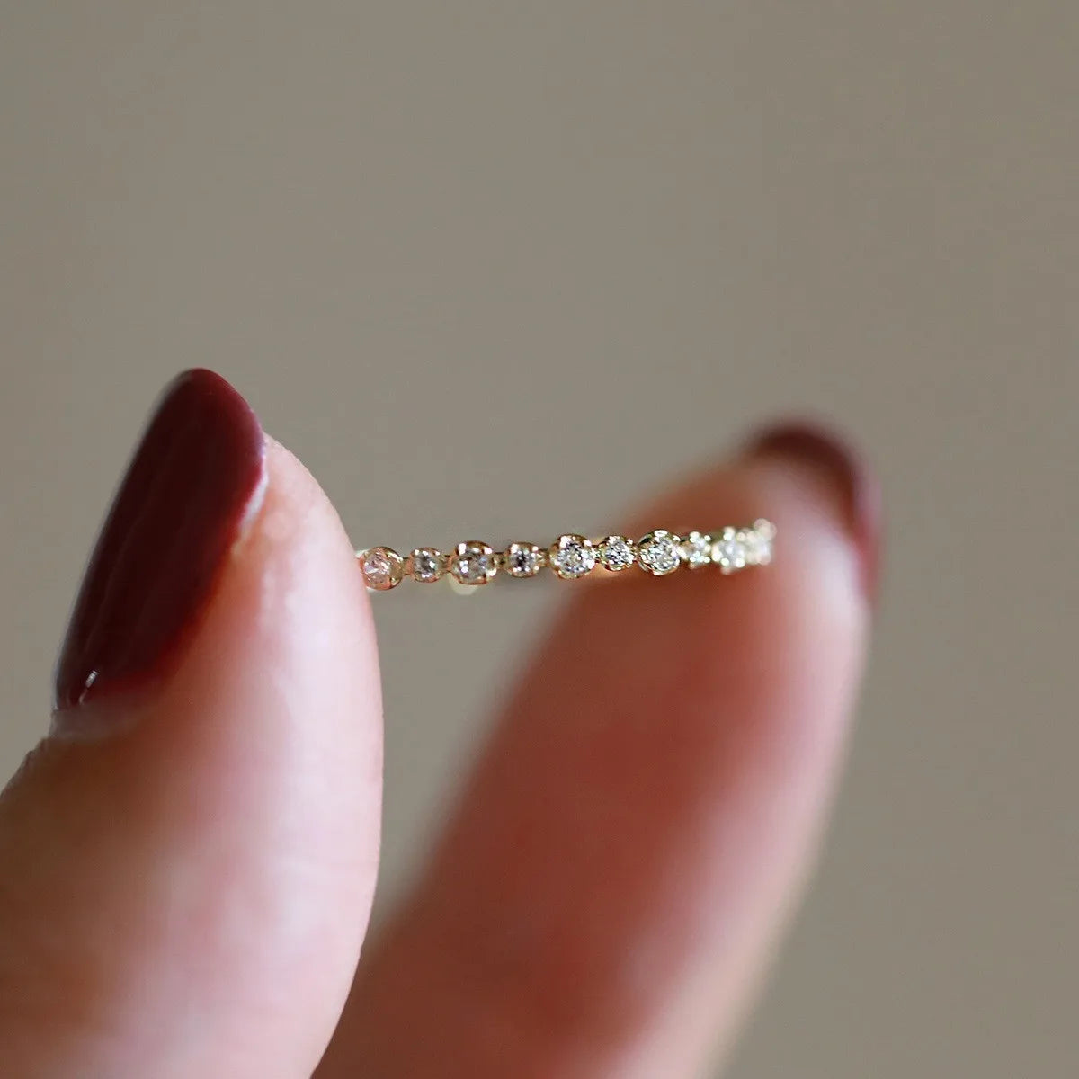 Sparkling Gold Plated Ring - Sterling Silver with 14K Gold