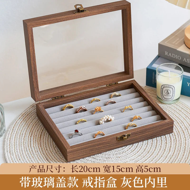 Walnut Jewellery Organiser