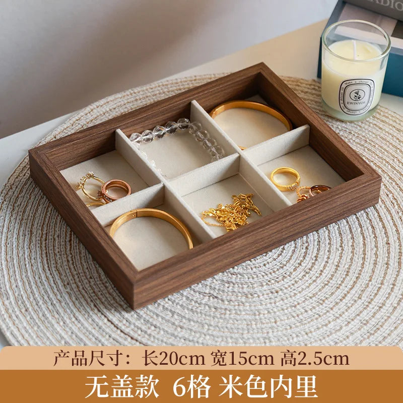 Walnut Jewellery Organiser