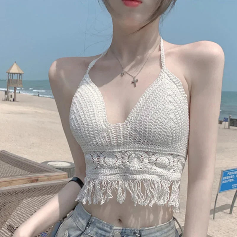 Crochet Knit Bikini Top