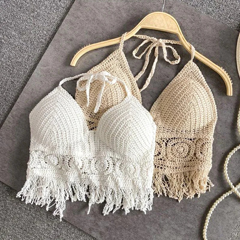 Crochet Knit Bikini Top