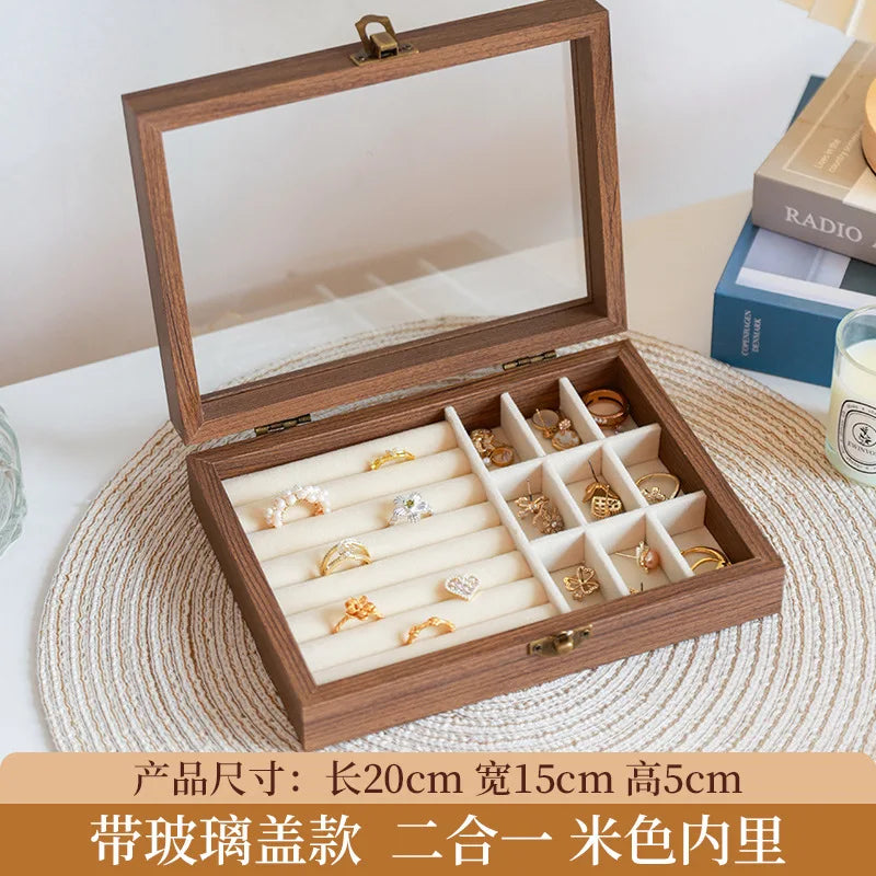 Walnut Jewellery Organiser