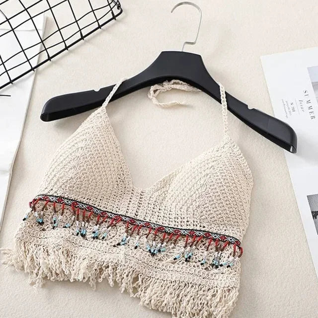 Crochet Knit Bikini Top