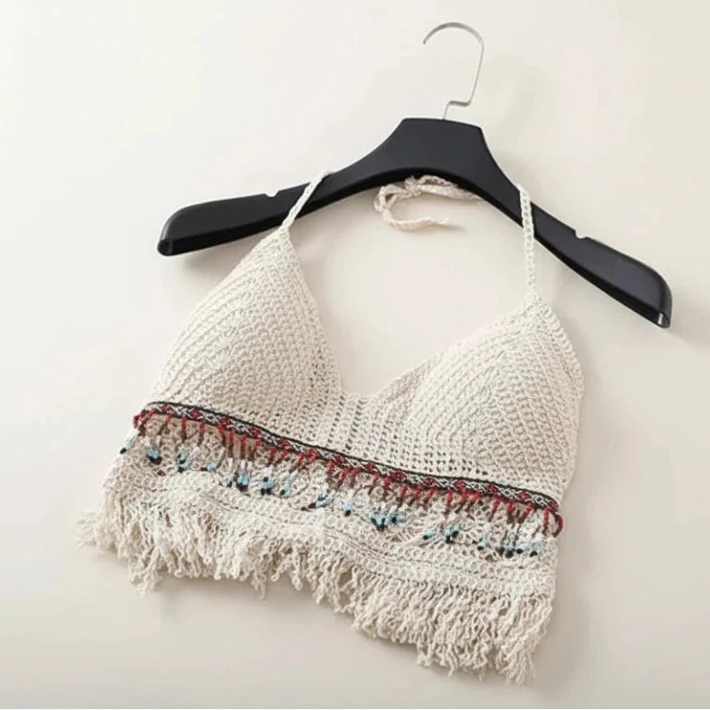 Crochet Knit Bikini Top