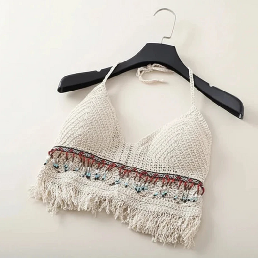 Crochet Knit Bikini Top