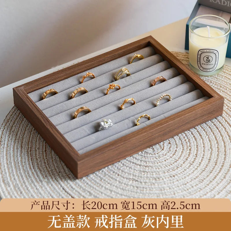 Walnut Jewellery Organiser