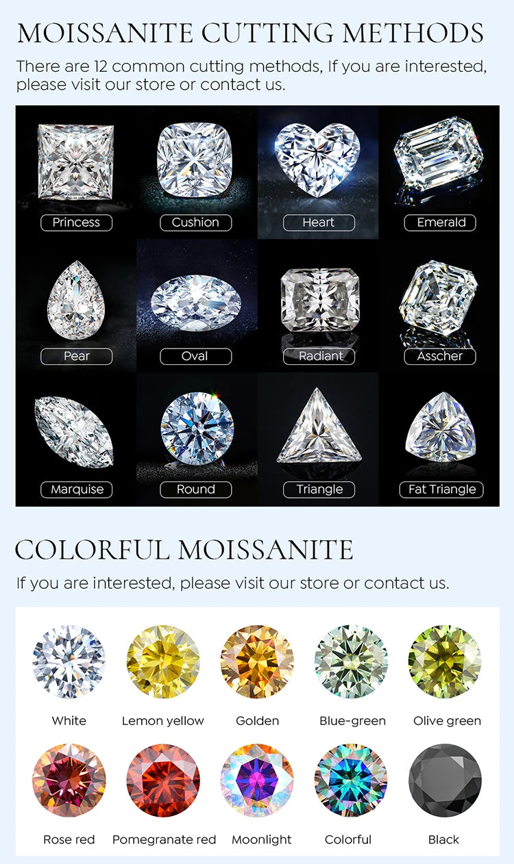 2ct Moissanite Diamond Marquise Ring (Silver and Gold options)
