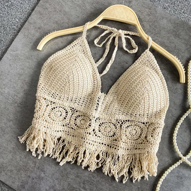 Crochet Knit Bikini Top