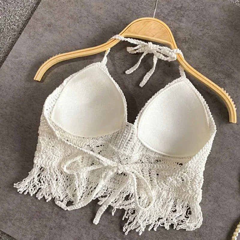 Crochet Knit Bikini Top