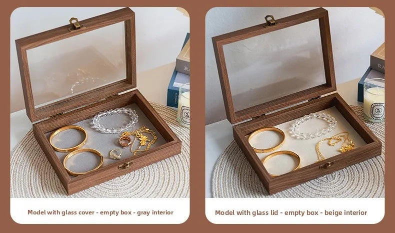 Walnut Jewellery Organiser