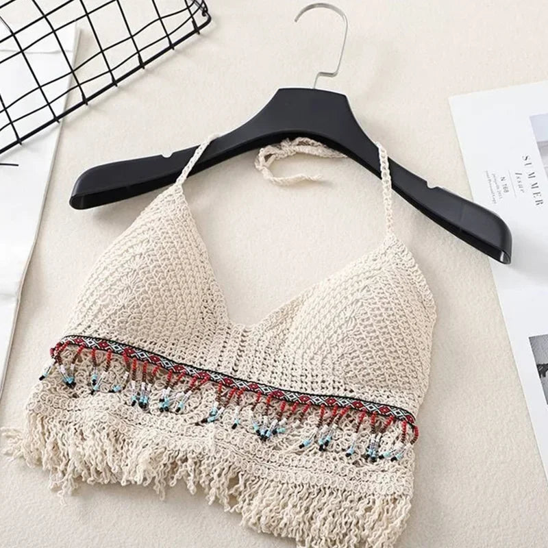 Crochet Knit Bikini Top