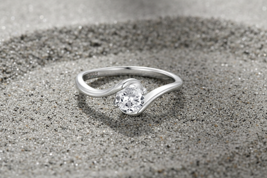 0.5CT Moissanite Ring