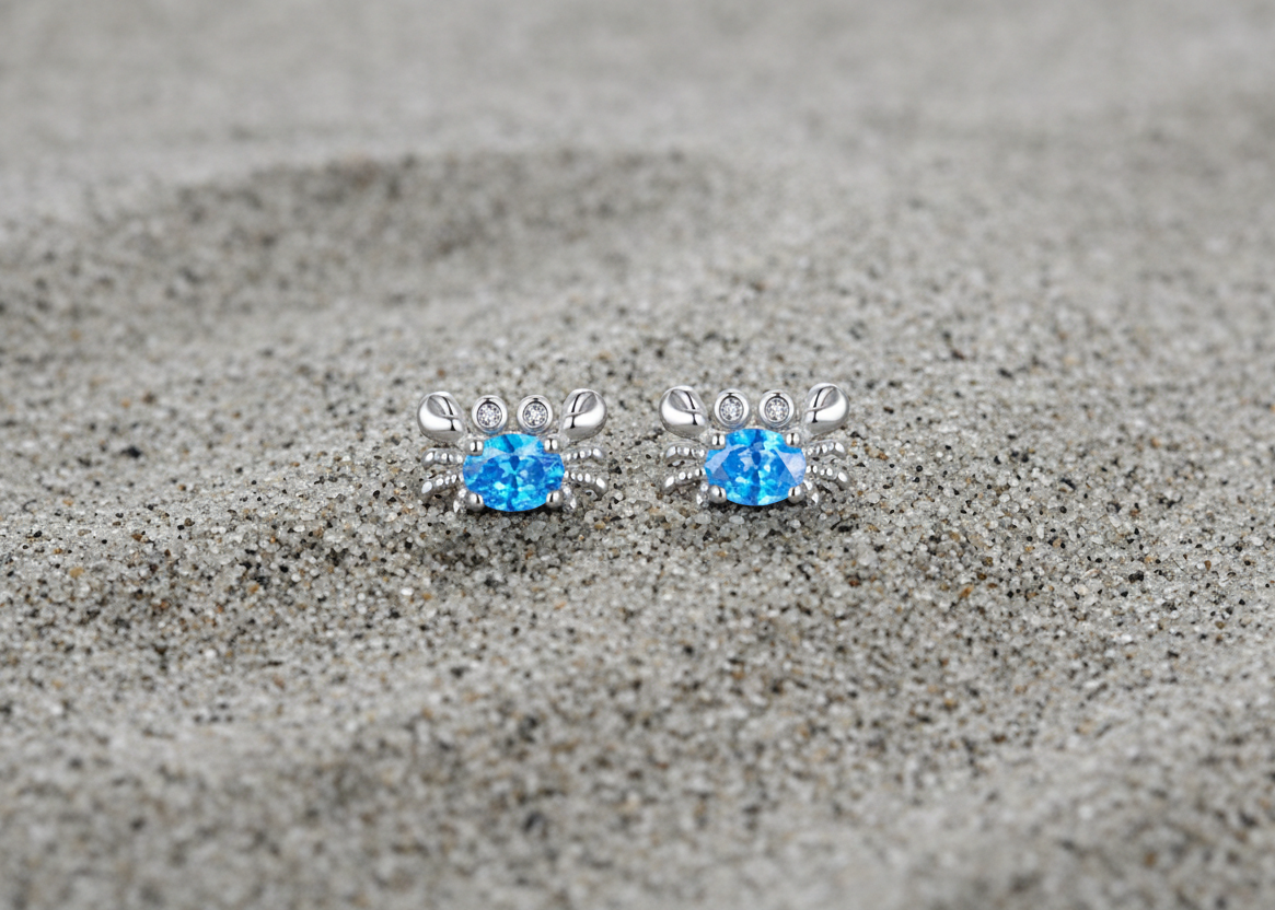 Mini Crab Earrings