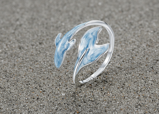 Blue Whale Inspired Ring