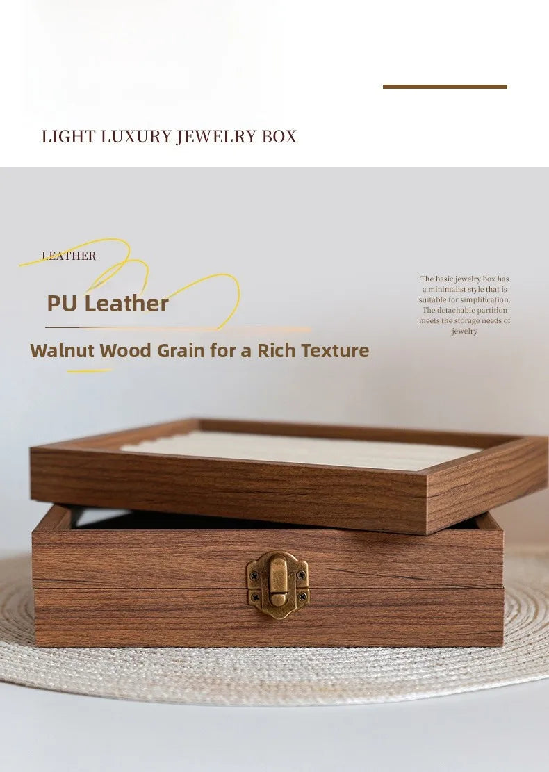 Walnut Jewellery Organiser