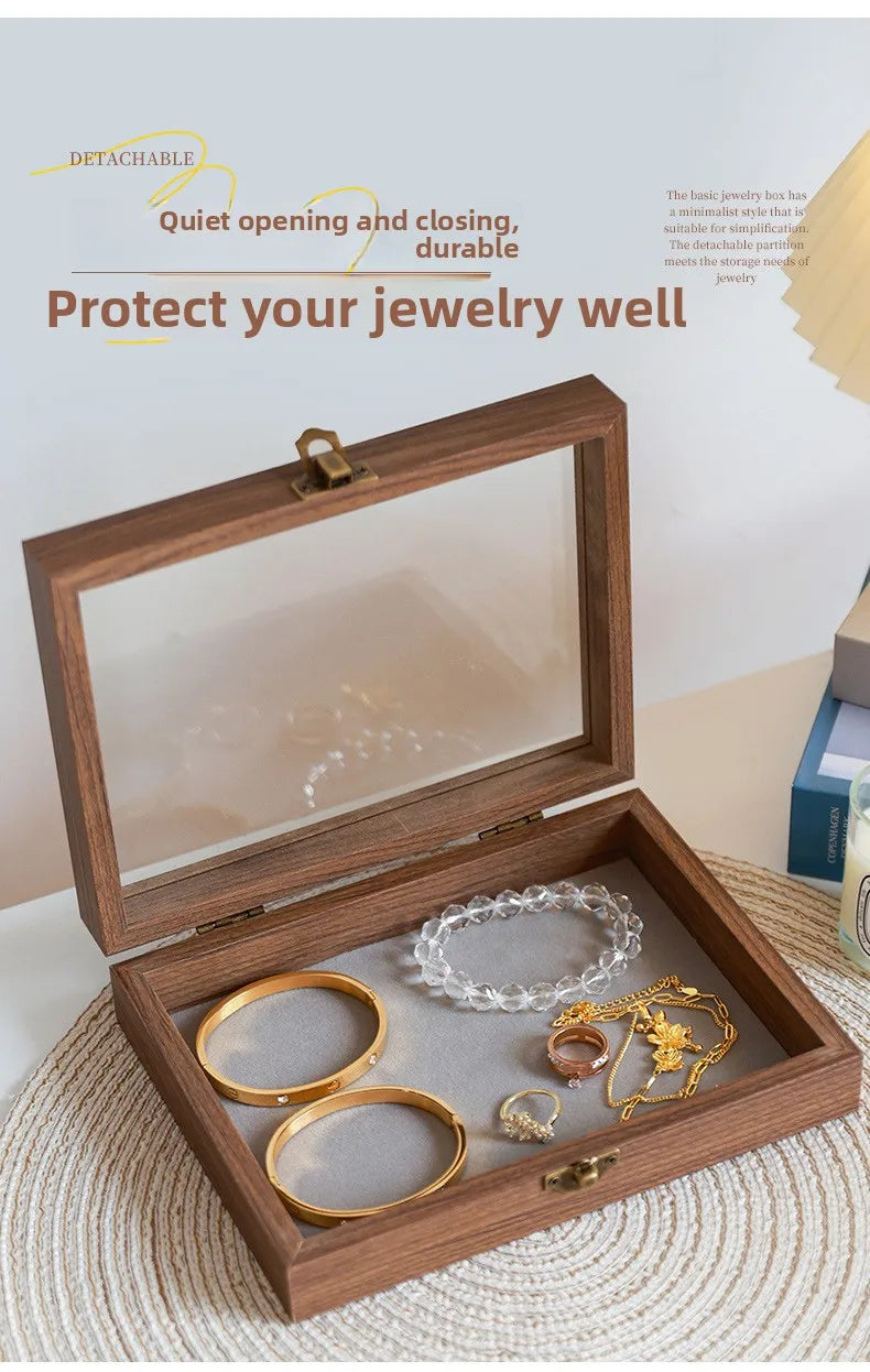 Walnut Jewellery Organiser